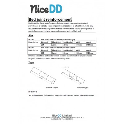 Bed Joint Reinforcement