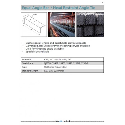 Equal Angle Bar