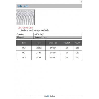 Rib Lath